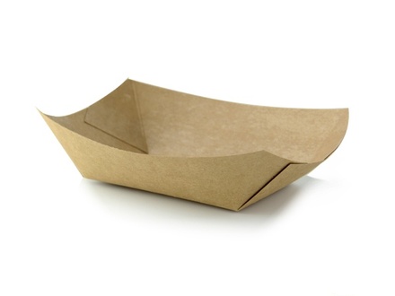 ECOKRAFT smeđa plitica -135x100x23mm - 220ml (1x1000kom)