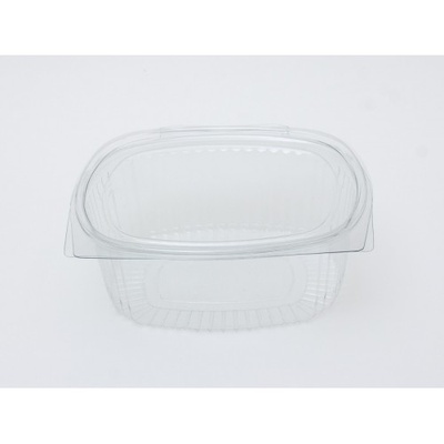 PLASTIČNA POSUDA ZA SALATU S POKLOPCEM  250ml,133X105X43mm (12x50kom)