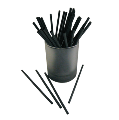 SLAMKE PAPIRNATE - CRNE KOKTEL fi 7mm/150mm (30x200kom) - EKO