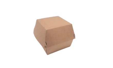 KUTIJA ZA HAMBURGER smeđa 130x130x100mm (1x300kom)
