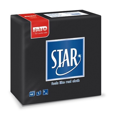 SALVETE, 2-sloja1/4-prev.38 cm x 38 cm STAR CRNE (30x40kom)