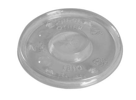 POKLOPAC PLASTIČNI S PROREZOM ZA SLAMKU  RAVNI 8 cm PS (10x100kom)