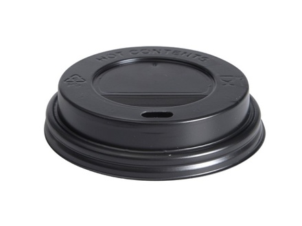 PLASTIČNI POKLOPCI ZA ČAŠU ZA KAVU CRNI 150ml/6oz (10x100kom)