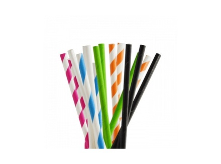 SLAMKE PAPIRNATE - RAZNOBOJNE fi 6mm/230mm (22x250kom) - EKO