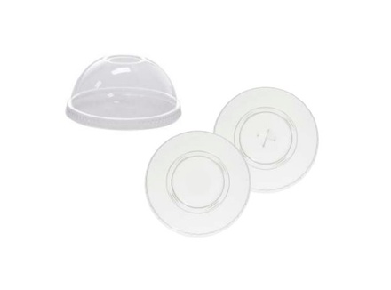 POKLOPAC PLASTIČNI RAVNI S PROREZOM ZA SLAMKU 9,5cm PET (10x100kom)