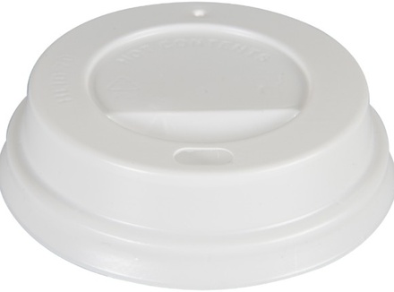 PLASTIČNI POKLOPCI ZA ČAŠU ZA KAVU BIJELI 150ml/6oz (10x100kom)