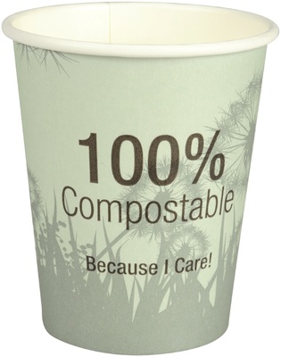 PAPIRNATE ČAŠE ZA KAVU 100% COMPOSTABLE 240ml/8oz (20x50 kom) - EKO