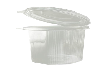 PP POSUDICE S POKLOPCEM šesterokutne  750ml (160x64mm) (1x300kom)